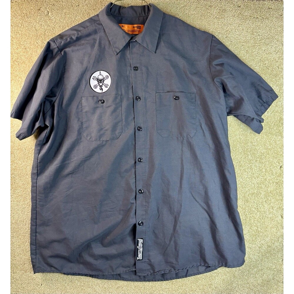 Throttle Threads XL Penn Jersey Cycles Black Mechanic Shirt Workwear